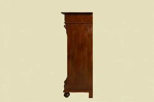 1880er Vertiko Gründerzeit ANTIK Nußbaum Kommode Schrank von 1880