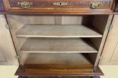 Perfektes Vertiko ANTIK Gründerzeit Nußbaum Kommode Kabinett Schrank von 1880