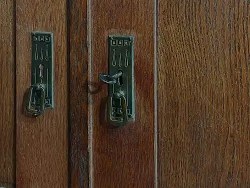 1920er Kleiderschrank ANTIK Jugendstil Eiche Nußbaum Schrank von 1920