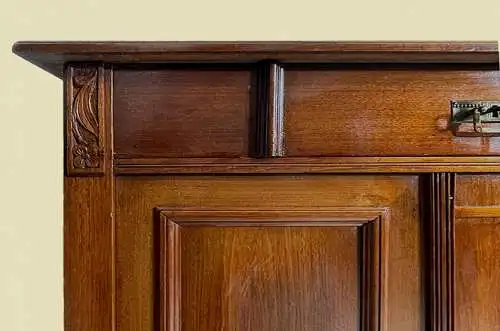 1920er schlichtes Vertiko ANTIK Jugendstil Nußbaum Kommode Schrank von 1920