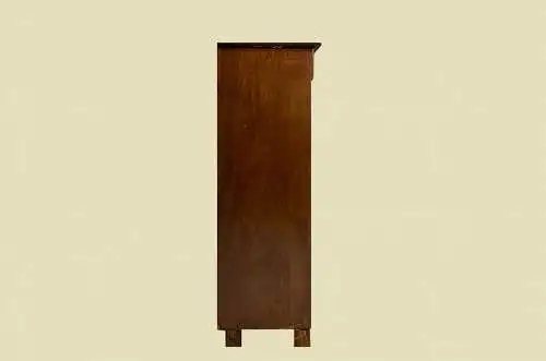 1920er schlichtes Vertiko ANTIK Jugendstil Nußbaum Kommode Schrank von 1920