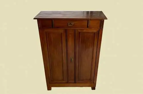 1920er schlichtes Vertiko ANTIK Jugendstil Nußbaum Kommode Schrank von 1920