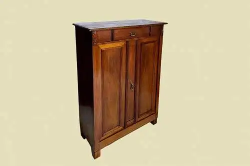 1920er schlichtes Vertiko ANTIK Jugendstil Nußbaum Kommode Schrank von 1920