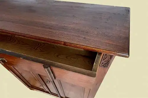 1920er schlichtes Vertiko ANTIK Jugendstil Nußbaum Kommode Schrank von 1920