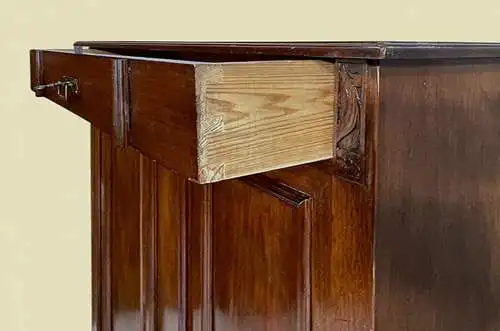 1920er schlichtes Vertiko ANTIK Jugendstil Nußbaum Kommode Schrank von 1920