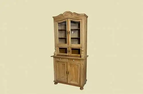 1920er Küchenbuffet ANTIK Jugendstil Weichholz Vitrine Kommode Schrank von 1920