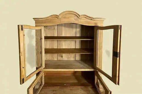 1920er Küchenbuffet ANTIK Jugendstil Weichholz Vitrine Kommode Schrank von 1920