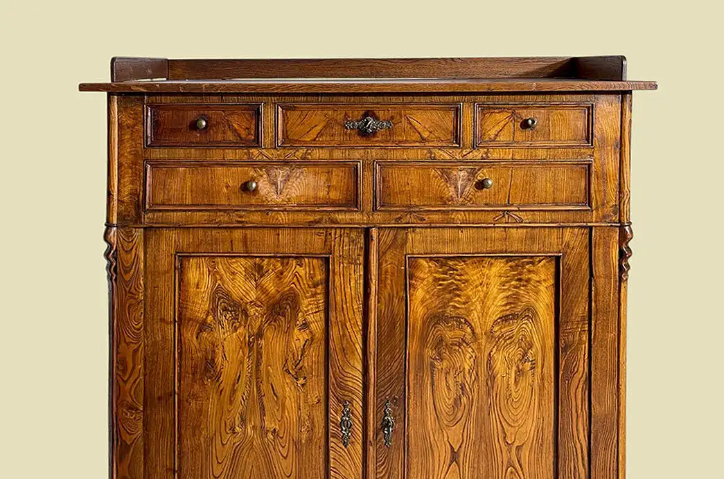 1820er Biedermeier Vertiko Esche Schrank Kommode von 1820 15