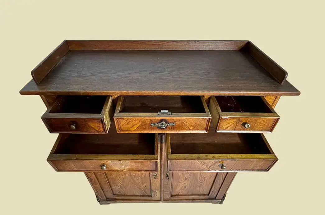 1820er Biedermeier Vertiko Esche Schrank Kommode von 1820 7