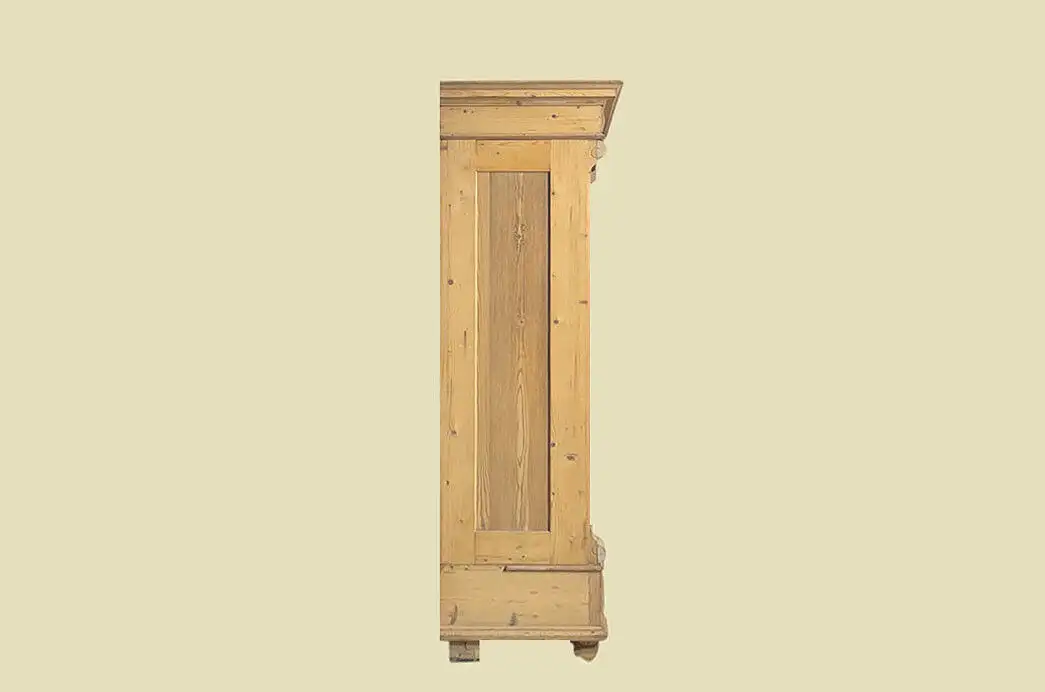 1880er Kleiderschrank ANTIK Gründerzeit STECKSCHRANK Weichholz Schrank von 1880 17