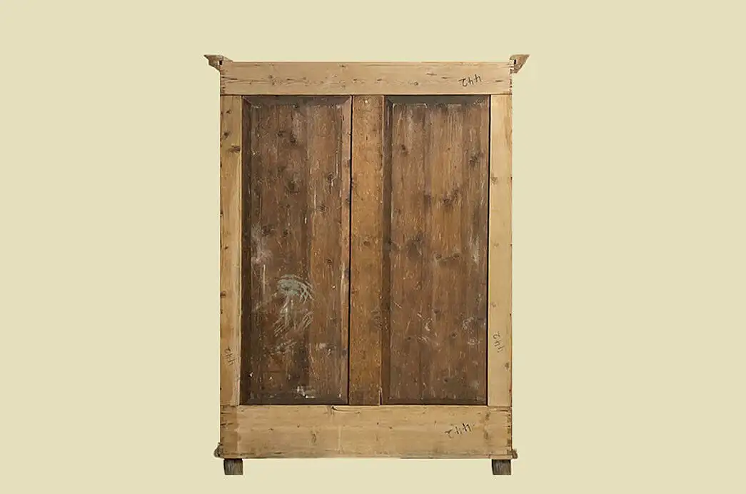 1880er Kleiderschrank ANTIK Gründerzeit STECKSCHRANK Weichholz Schrank von 1880 18