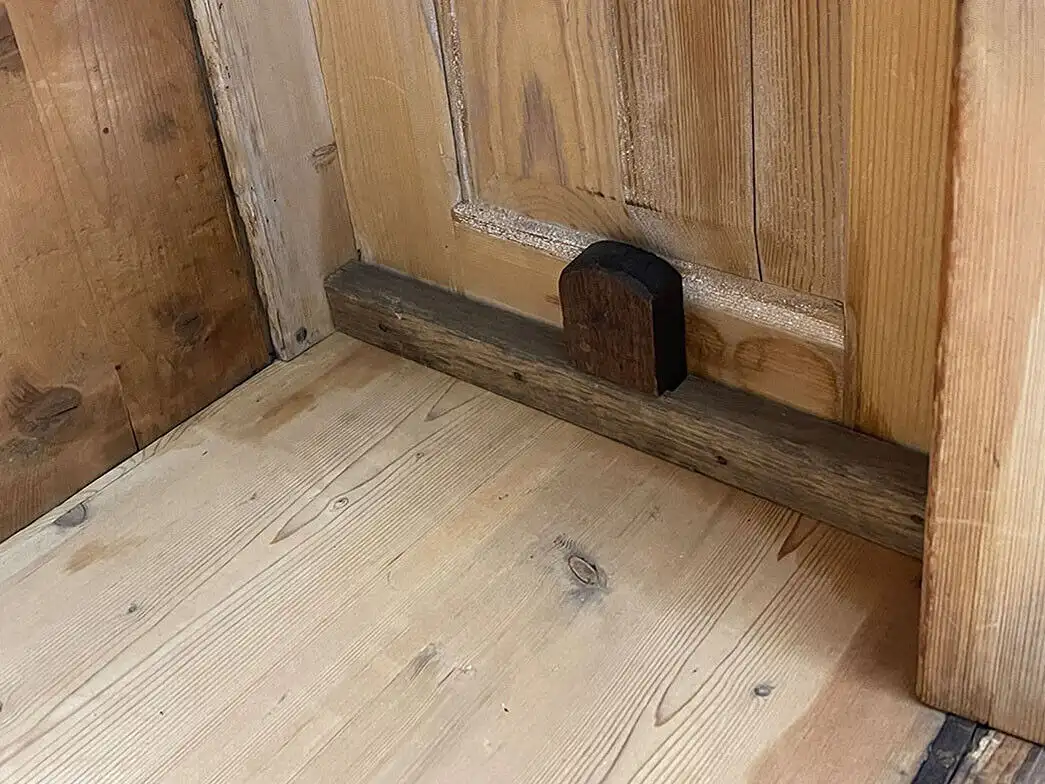 1880er Kleiderschrank ANTIK Gründerzeit STECKSCHRANK Weichholz Schrank von 1880 9