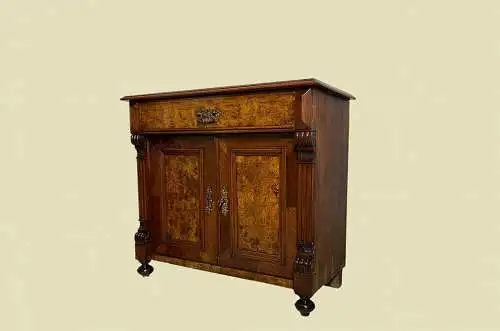 1880er Kommode ANTIK Gründerzeit Nußbaum Halbschrank Schrank von 1880
