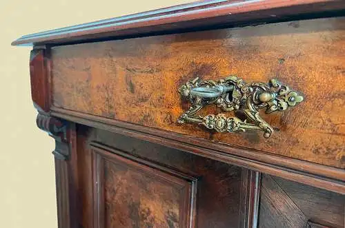 1880er Kommode ANTIK Gründerzeit Nußbaum Halbschrank Schrank von 1880
