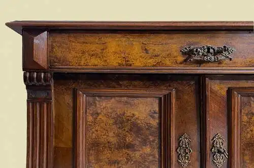 1880er Kommode ANTIK Gründerzeit Nußbaum Halbschrank Schrank von 1880