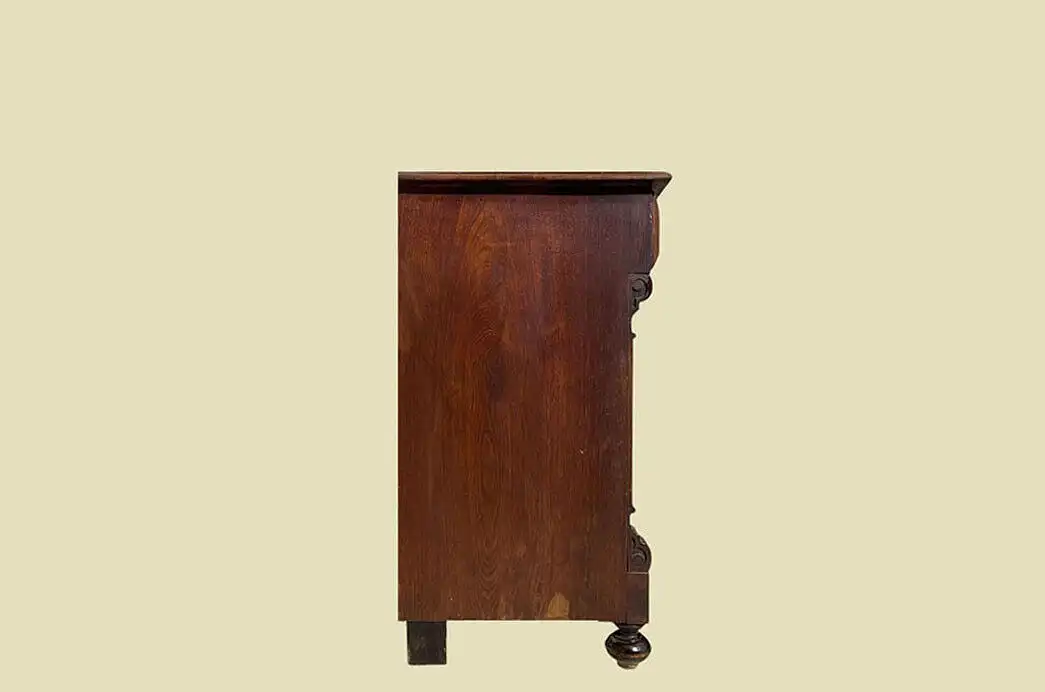 1880er Kommode ANTIK Gründerzeit Nußbaum Halbschrank Schrank von 1880 17