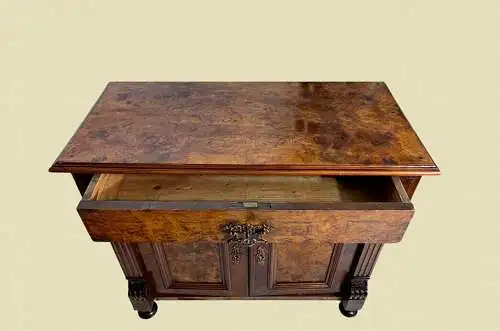 1880er Kommode ANTIK Gründerzeit Nußbaum Halbschrank Schrank von 1880
