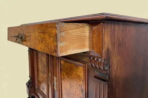 1880er Kommode ANTIK Gründerzeit Nußbaum Halbschrank Schrank von 1880