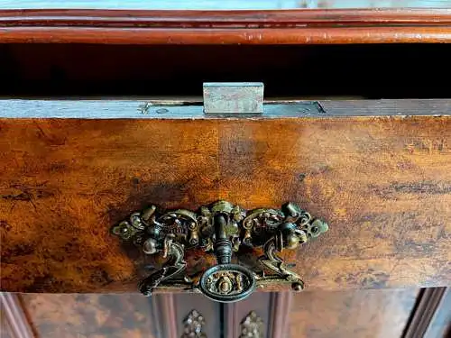 1880er Kommode ANTIK Gründerzeit Nußbaum Halbschrank Schrank von 1880