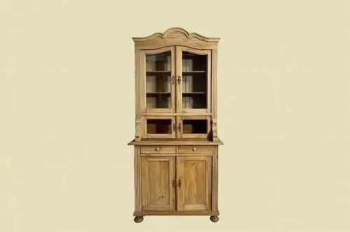 1920er Küchenbuffet ANTIK Jugendstil Weichholz Vitrine Kommode Schrank von 1920