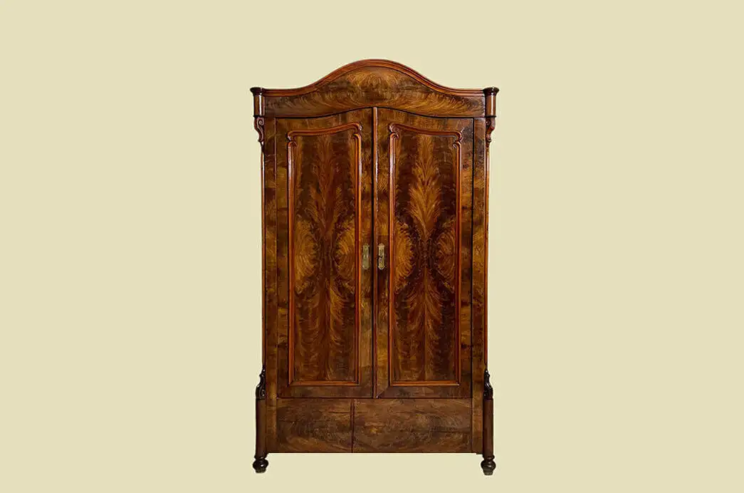1840er Schrank ANTIK Louis Philippe Mahagoni Kleiderschrank von 1840 0