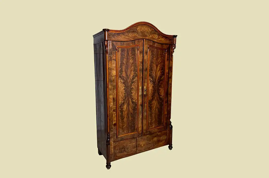1840er Schrank ANTIK Louis Philippe Mahagoni Kleiderschrank von 1840 2