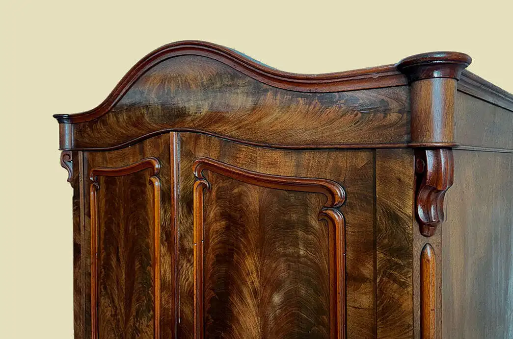 1840er Schrank ANTIK Louis Philippe Mahagoni Kleiderschrank von 1840 7