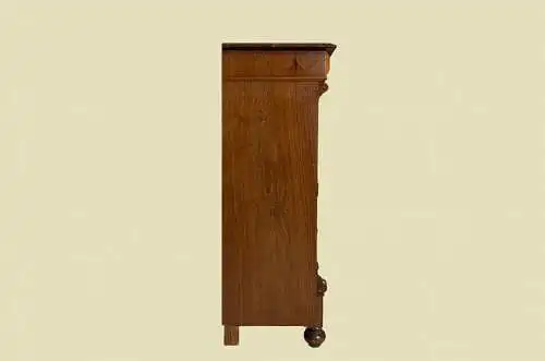 1880er Vertiko Gründerzeit ANTIK Nußbaum Kommode Schrank von 1880