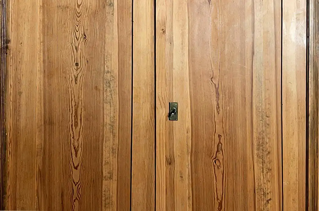 STECKSCHRANK Weichholz Kleiderschrank ANTIK Jugendstil Schrank von 1920 13