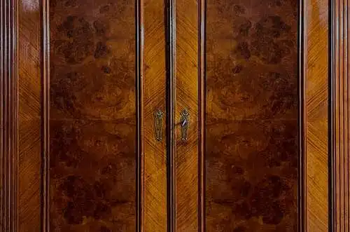 1880er Kleiderschrank ANTIK Gründerzeit Nußbaum Schrank von 1880