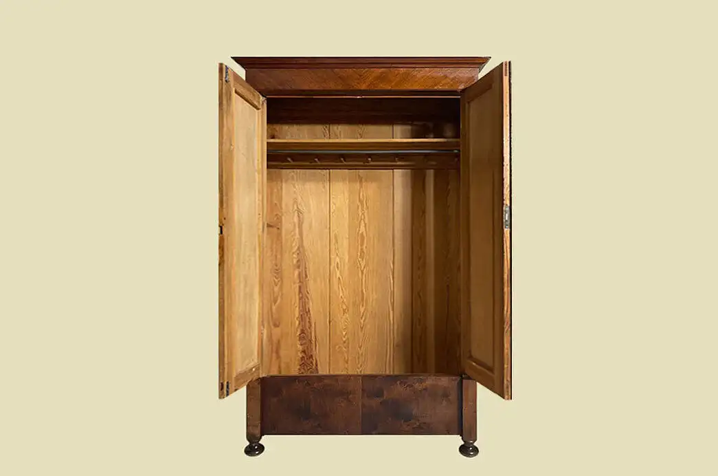 1880er Kleiderschrank ANTIK Gründerzeit Nußbaum Schrank von 1880 3