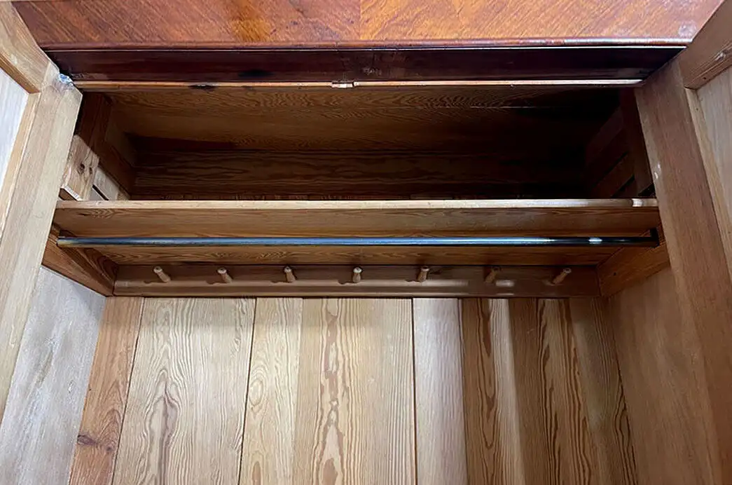 1880er Kleiderschrank ANTIK Gründerzeit Nußbaum Schrank von 1880 5