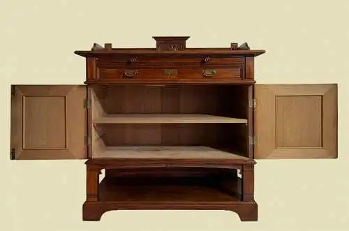 1920er Anrichte Buffet ANTIK Jugendstil Kommode Halbschrank Sideboard von 1920