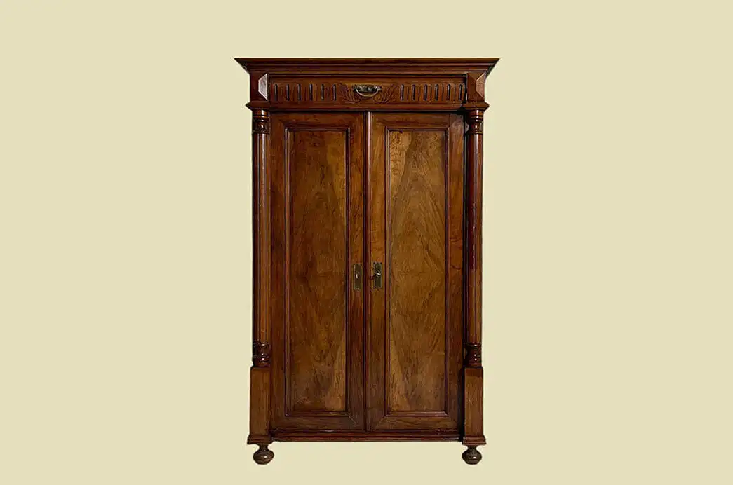1880er Vertiko Gründerzeit ANTIK Nußbaum Kommode Schrank von 1880 1