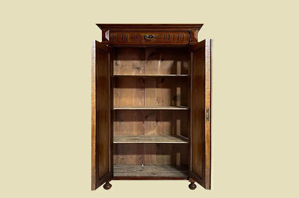 1880er Vertiko Gründerzeit ANTIK Nußbaum Kommode Schrank von 1880 8