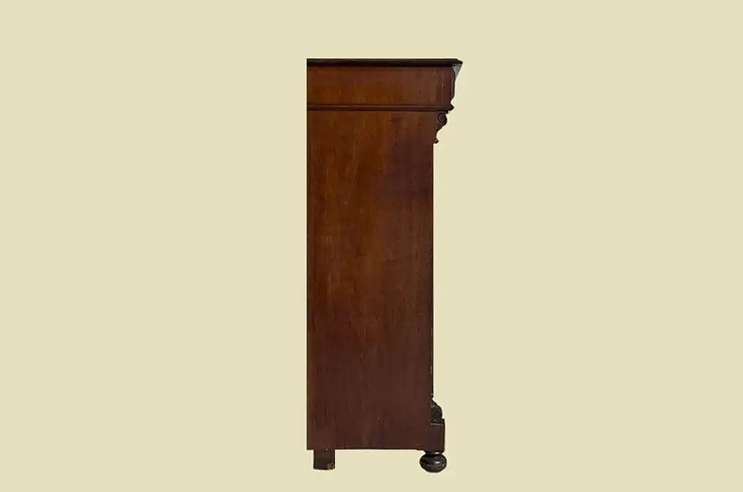 1880er Vertiko Gründerzeit ANTIK Nußbaum Kommode Schrank von 1880 17