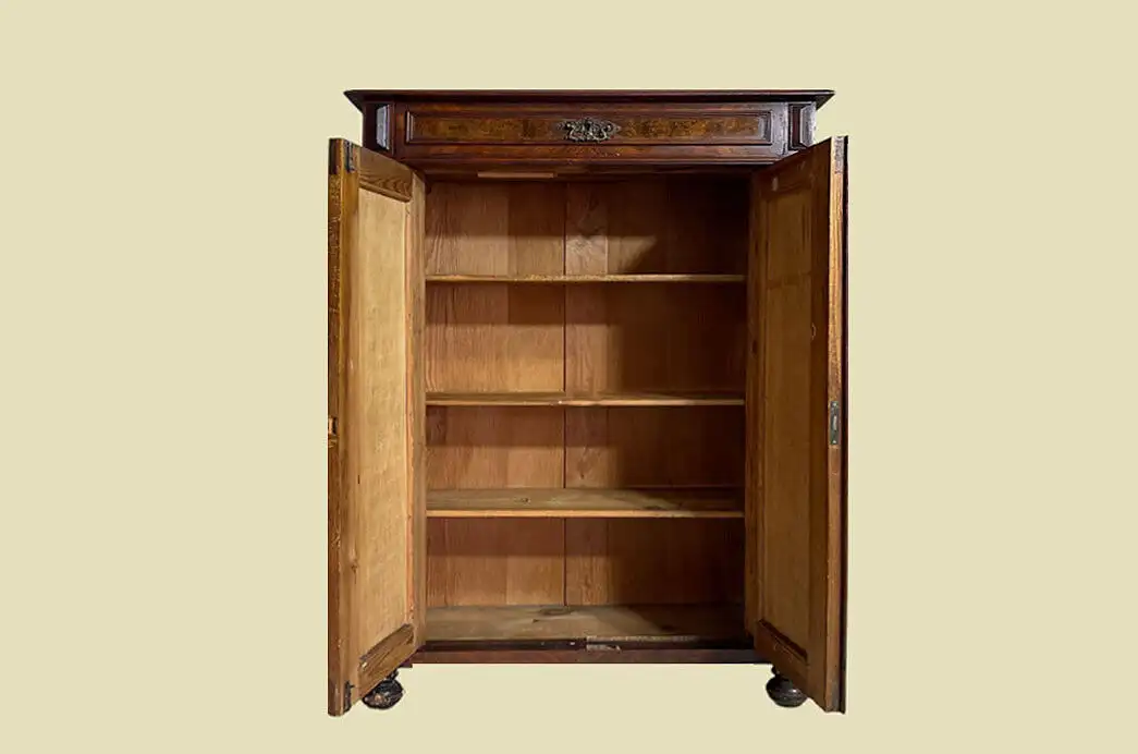 1880er Vertiko Gründerzeit ANTIK Nußbaum Kommode Schrank von 1880 4