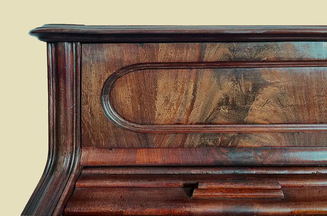 1840er Schreibtisch ANTIK Louis Philippe Mahagoni Rolladen Sekretär von 1840 16