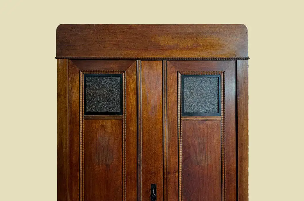1920er Kleiderschrank ANTIK Jugendstil Mahagoni Schrank von 1920 13