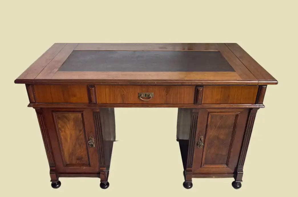 1880er Schreibtisch ANTIK Gründerzeit Nußbaum Sekretär Tisch von 1880 2