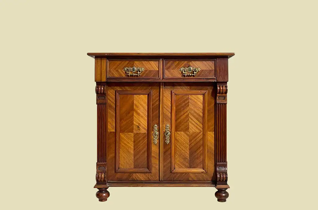 1880er Kommode ANTIK Gründerzeit Nußbaum Halbschrank Schrank von 1880 0