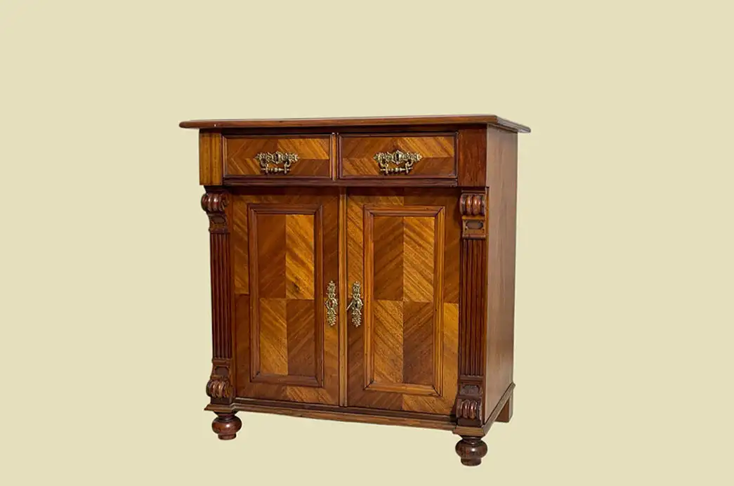 1880er Kommode ANTIK Gründerzeit Nußbaum Halbschrank Schrank von 1880 1