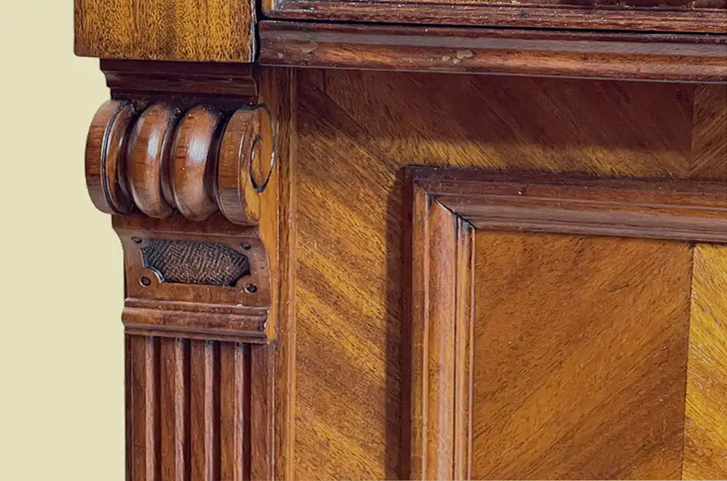 1880er Kommode ANTIK Gründerzeit Nußbaum Halbschrank Schrank von 1880 12