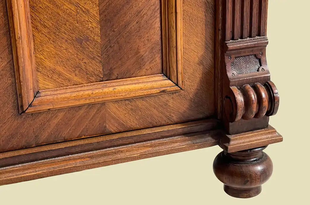1880er Kommode ANTIK Gründerzeit Nußbaum Halbschrank Schrank von 1880 13