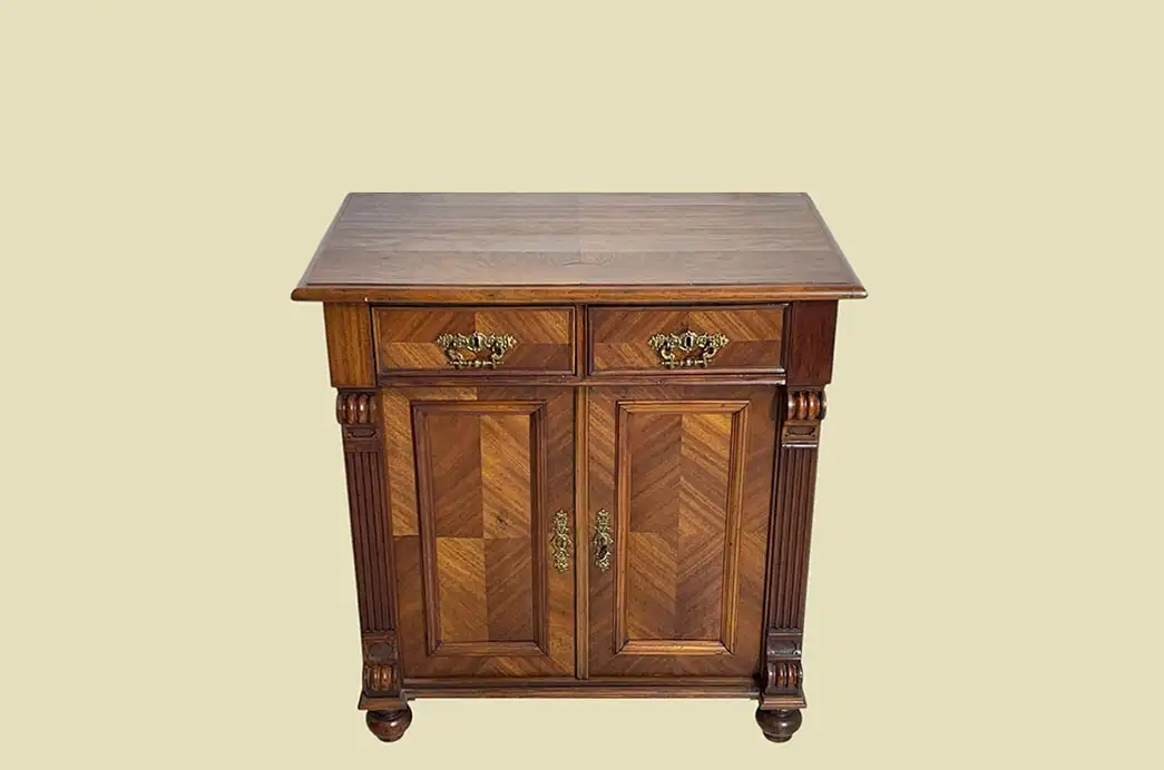 1880er Kommode ANTIK Gründerzeit Nußbaum Halbschrank Schrank von 1880 2