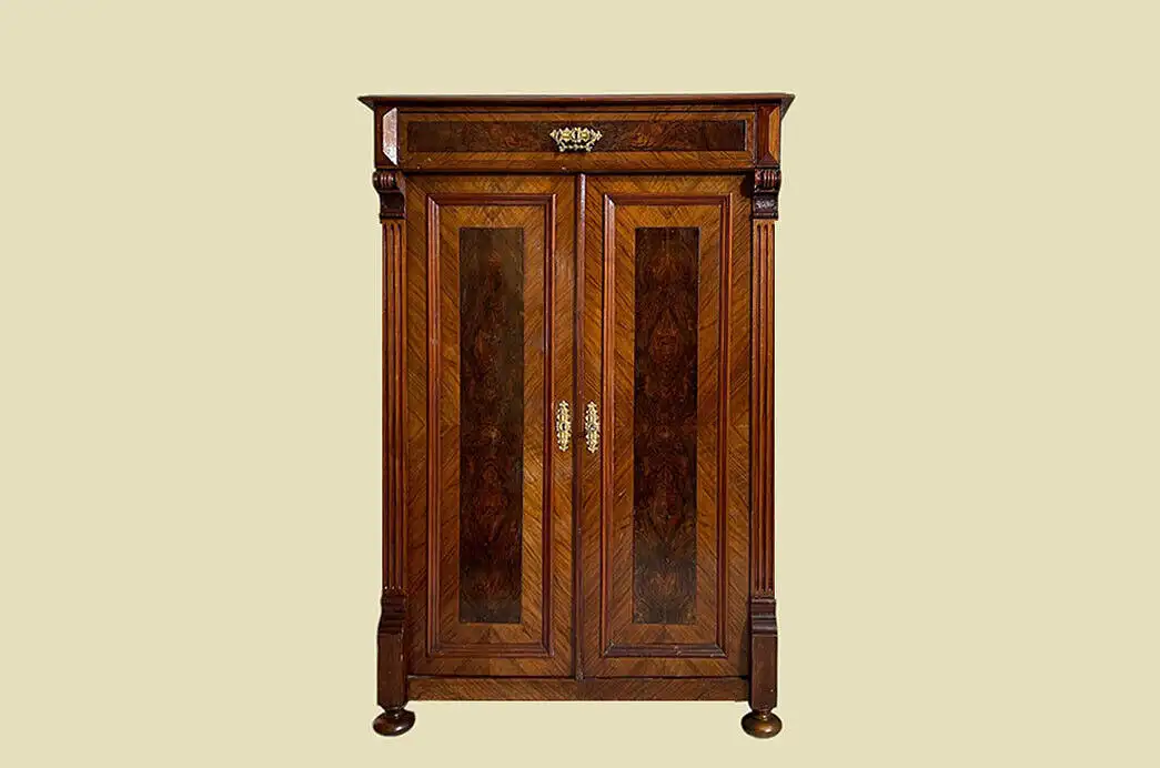 1880er Vertiko Gründerzeit ANTIK Nußbaum Kommode Schrank von 1880 0