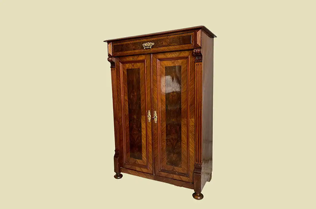 1880er Vertiko Gründerzeit ANTIK Nußbaum Kommode Schrank von 1880 1