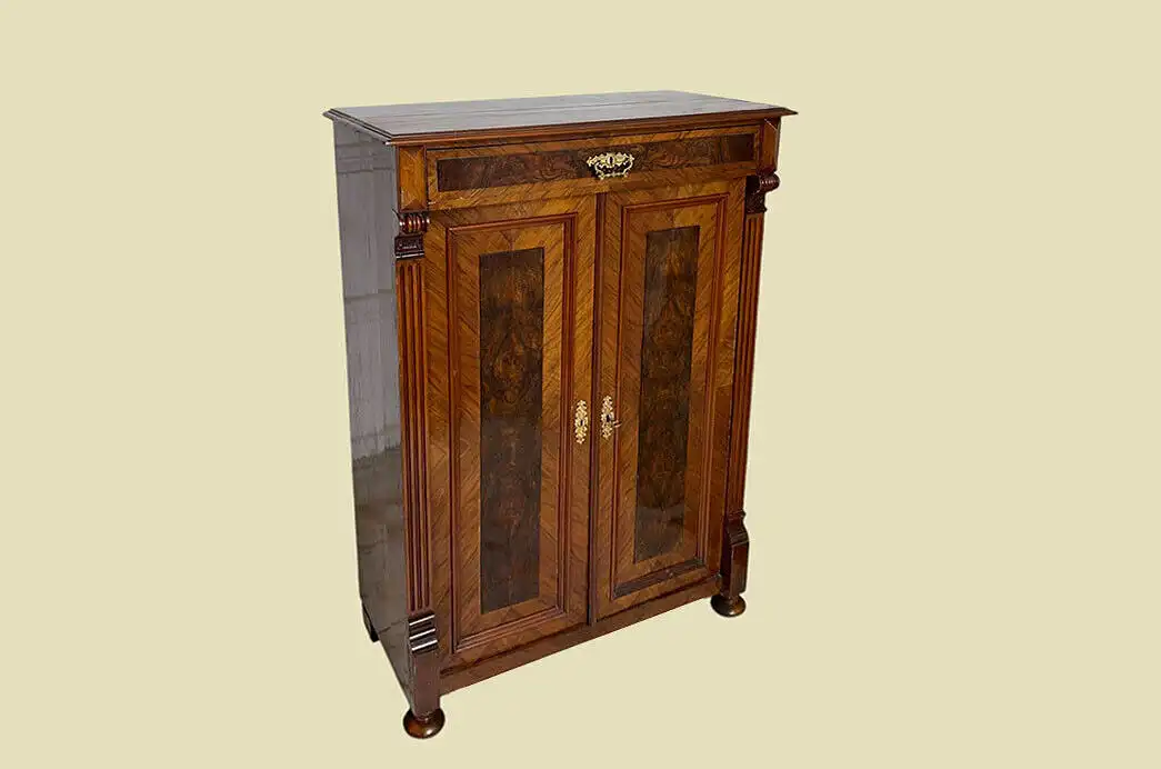 1880er Vertiko Gründerzeit ANTIK Nußbaum Kommode Schrank von 1880 3