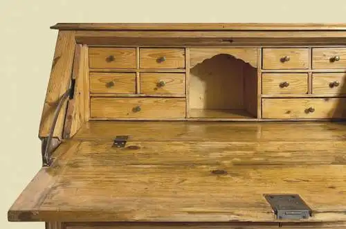 1840er Schreibtisch ANTIK Louis Philippe Biedermeier Klapp Sekretär von 1840