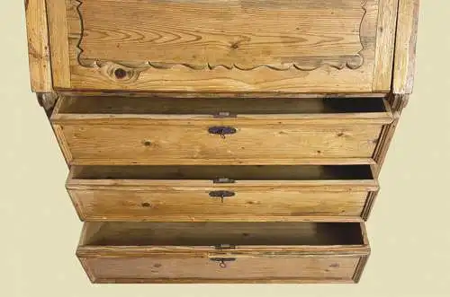 1840er Schreibtisch ANTIK Louis Philippe Biedermeier Klapp Sekretär von 1840